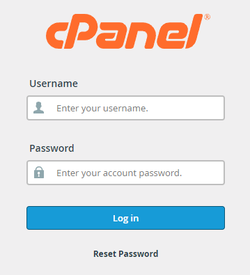 cpanel access